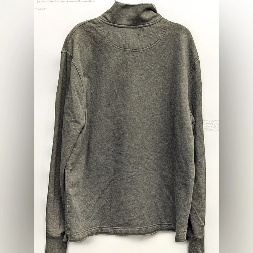 J.Crew Mens Mockneck Sweatshirt Medium  Hunter Green